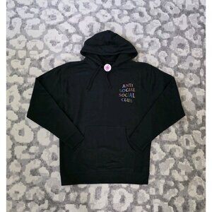 ASSC Anti Social Social Club NT Rhinestone Pullover Hoodie Black / Multi-Color L